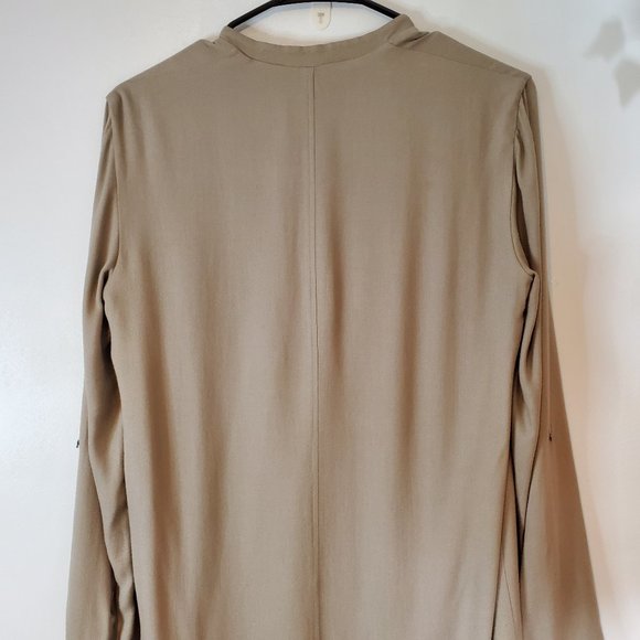 Helmut Lang Wool Blend Aysmmetrical Shirt Dress Size 2 - Picture 5 of 12
